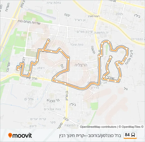 84 Bus Line Map
