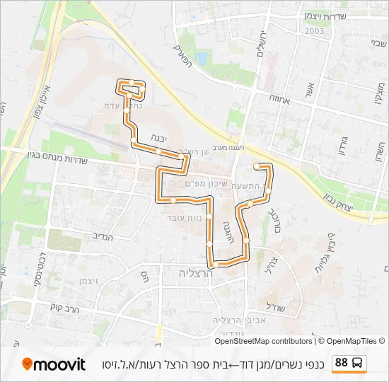 88 Bus Line Map