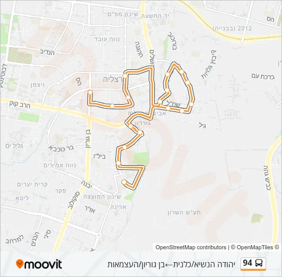 94 Bus Line Map