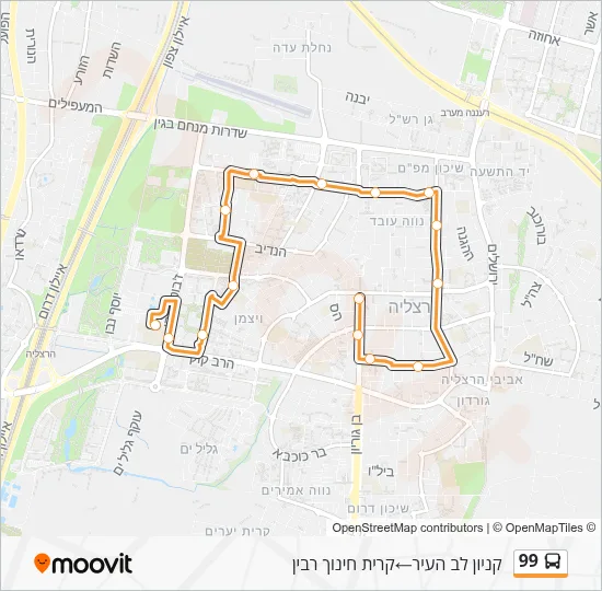 99 Bus Line Map