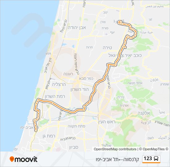 123 Bus Line Map