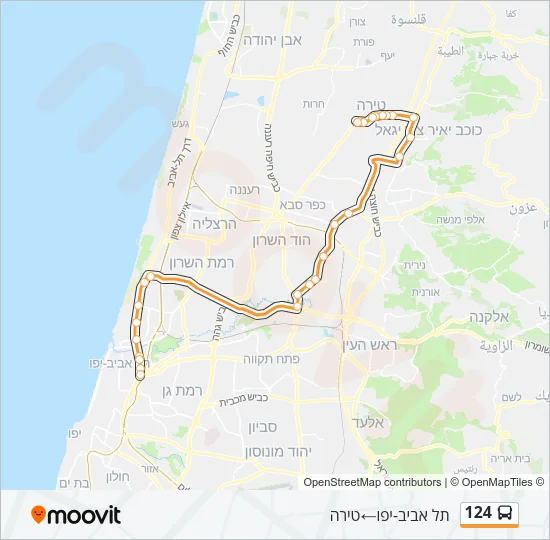 124 Bus Line Map
