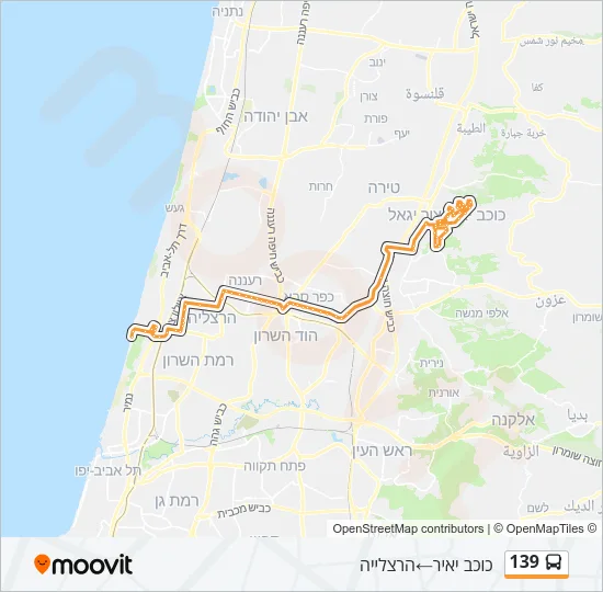 139 Bus Line Map