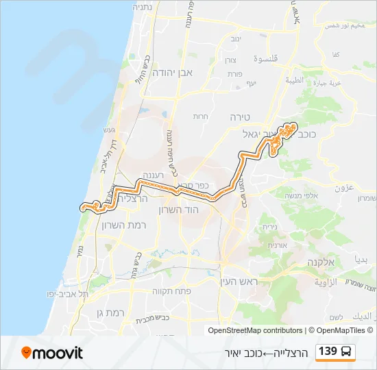 139 Bus Line Map