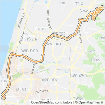 349 Bus Line Map