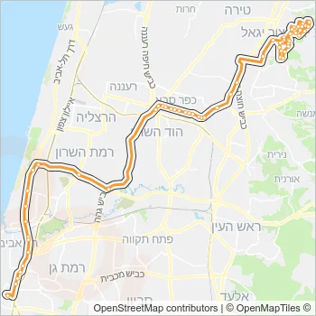 349 Bus Line Map