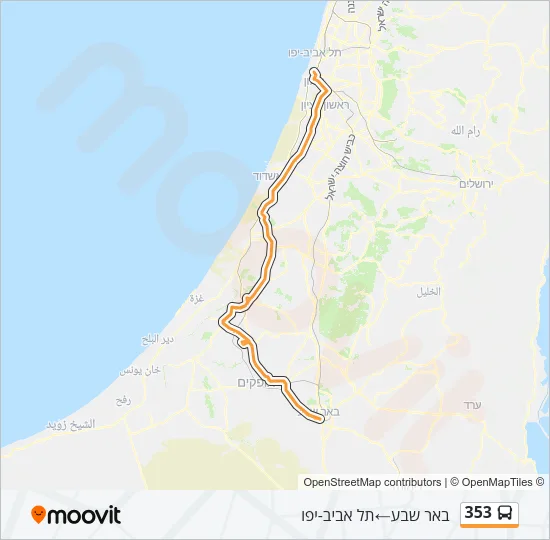 353 Bus Line Map