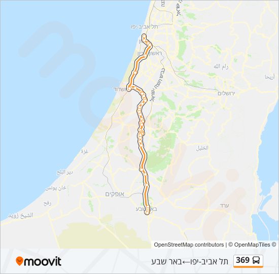 369 bus Line Map