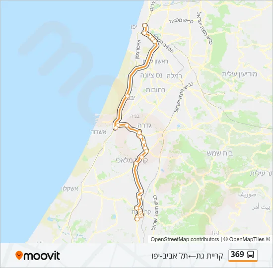 369 Bus Line Map
