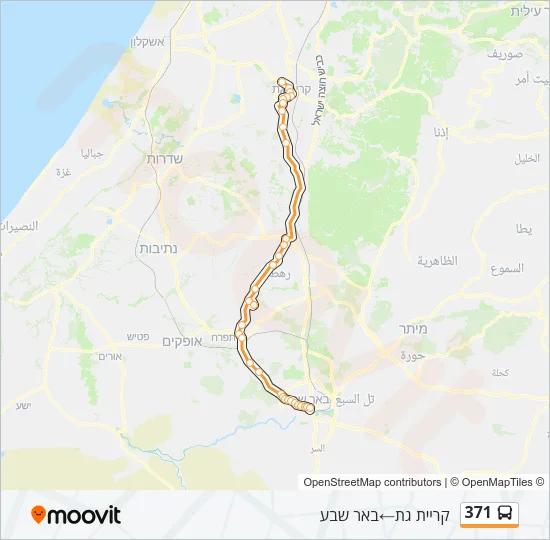 371 Bus Line Map