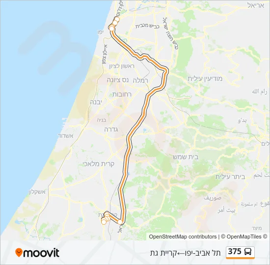 375 Bus Line Map