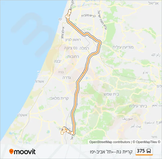 375 Bus Line Map