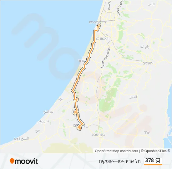 378 Bus Line Map