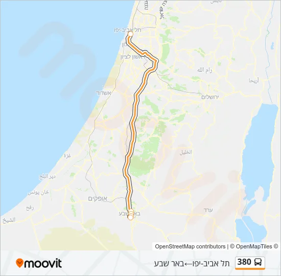 380 Bus Line Map