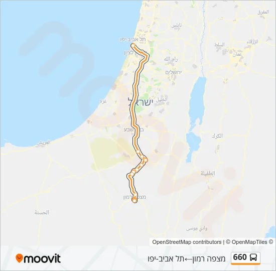 660 Bus Line Map