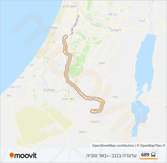 689 bus Line Map