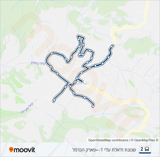 2 Bus Line Map