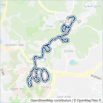 11 Bus Line Map