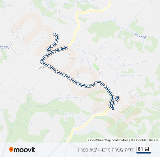 Автобус 81: карта маршрута