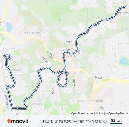 82 Bus Line Map