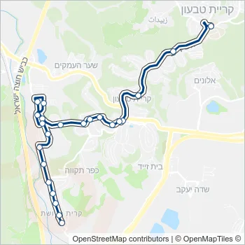 83 Bus Line Map