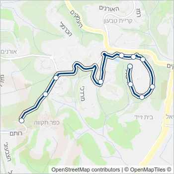 86 Bus Line Map