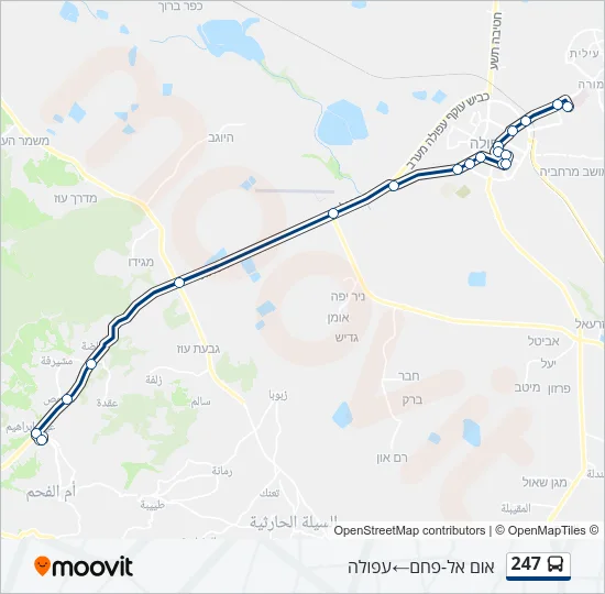 247 Bus Line Map