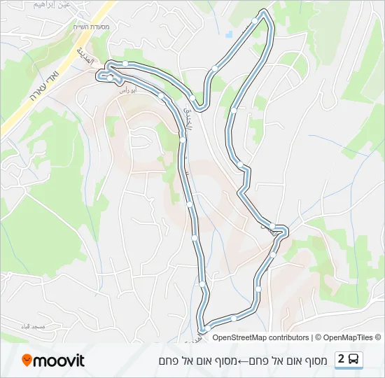 2 Bus Line Map