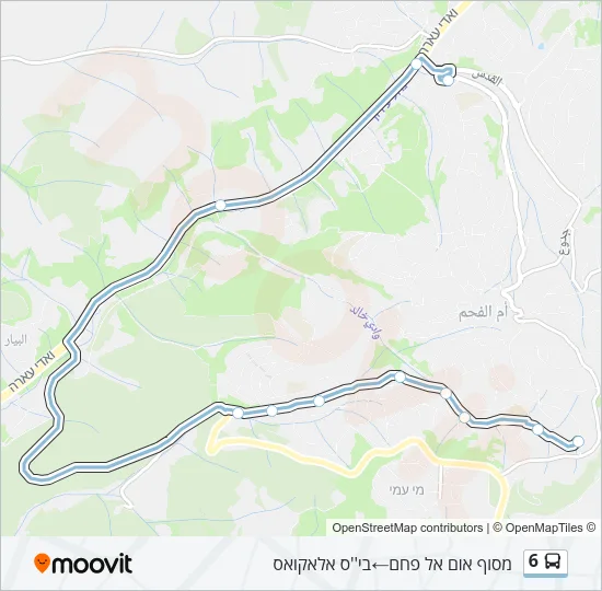 6 Bus Line Map
