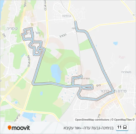 11 Bus Line Map