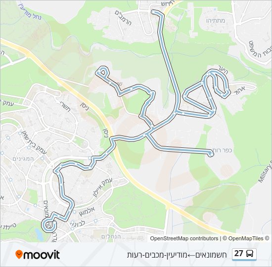 27 Bus Line Map