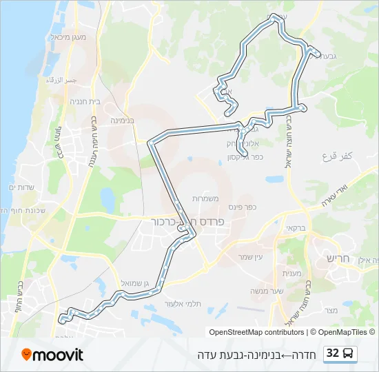 32 Bus Line Map