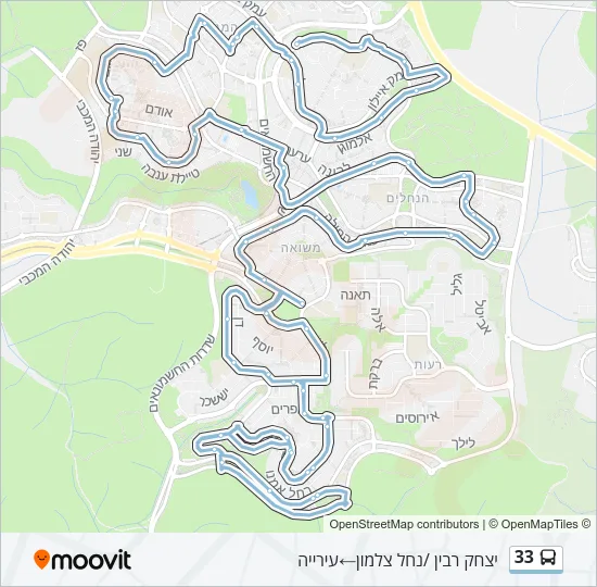 33 Bus Line Map