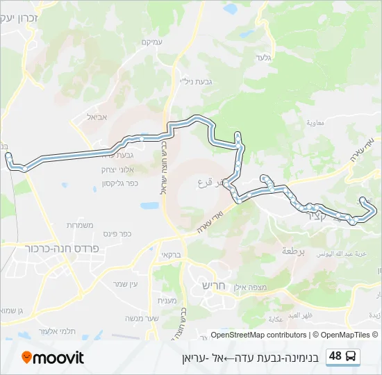 48 Bus Line Map