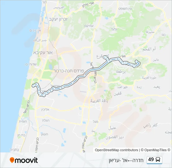 49 Bus Line Map
