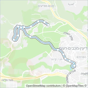 55 Bus Line Map
