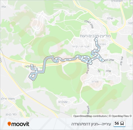 56 Bus Line Map