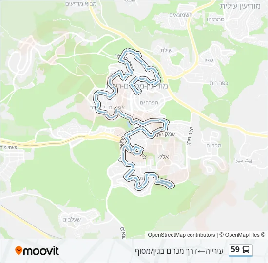 59 Bus Line Map