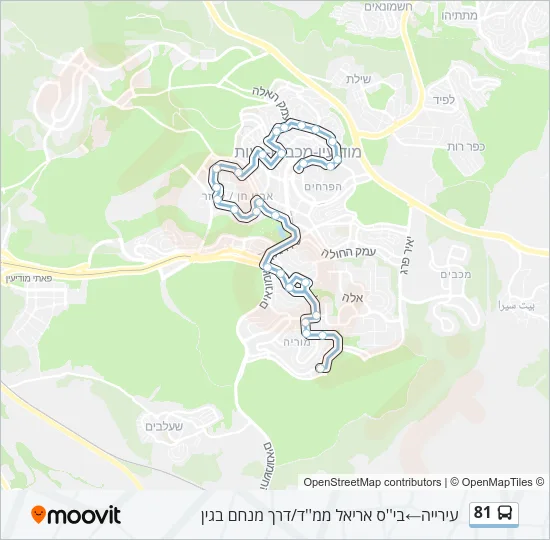 81 Bus Line Map