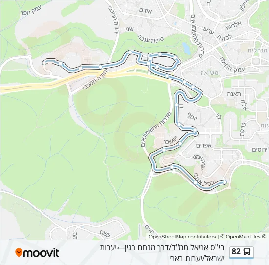 82 Bus Line Map
