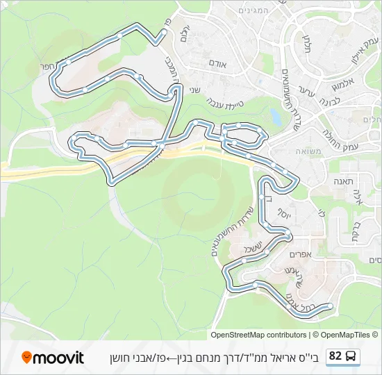 82 Bus Line Map
