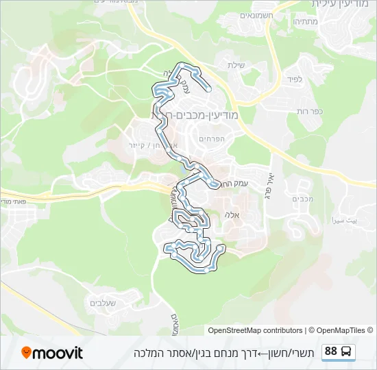 88 Bus Line Map