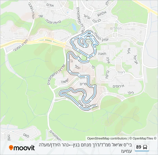 89 Bus Line Map