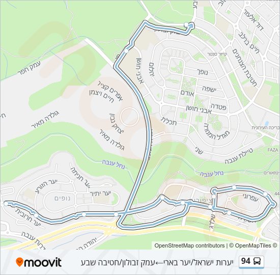 94 Bus Line Map