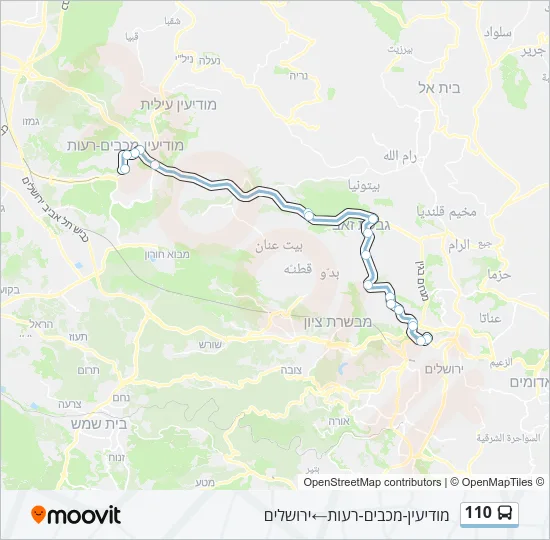 110 Bus Line Map