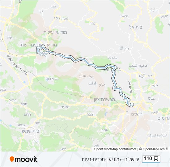 110 Bus Line Map