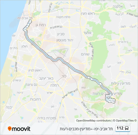 112 Bus Line Map