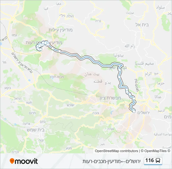 116 Bus Line Map