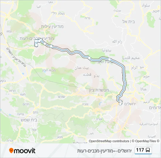 117 Bus Line Map