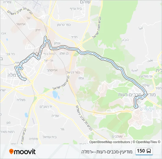 150 Bus Line Map